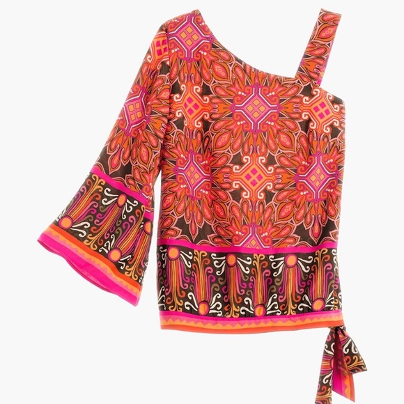 CHICO’S•one shoulder Zanzibar top S NWT - Picture 1 of 7